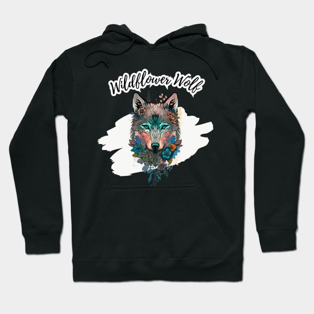 Wildflower Wolf Hoodie by King Hoopoe